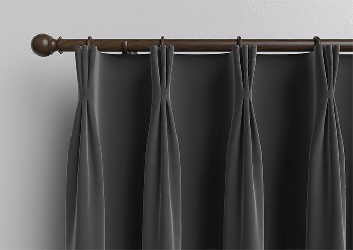 Luxe Velvet, Charcoal - Made to Measure Curtains - Image 11